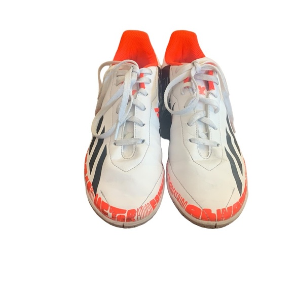 Adidas Unisex-Child X Speedportal Messi.4 Indoor Soccer Shoes, orange, size 6 - Picture 2 of 6